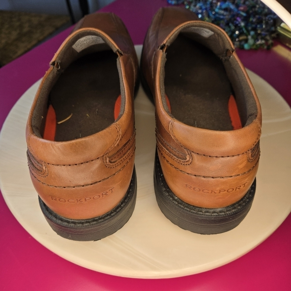 Men's Brown Leather Loafers - Picture 4 of 12